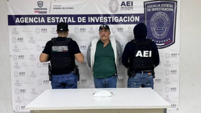 Captura la AEI a sujeto en posesión de cristal en la colonia Ampliación Loma Blanca