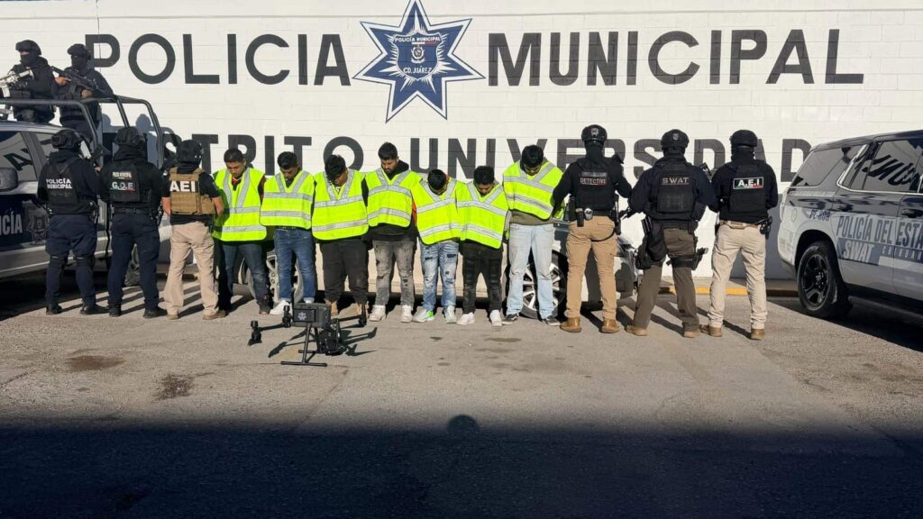 Fuerte operativo captura a 7 sujetos presuntos agresores de policías estatales en Juárez