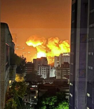 Ataques con drones y misiles sacuden Caracas y otras zonas estratégicas de Venezuela