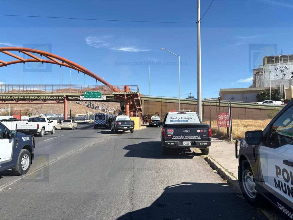 Policías logran rescatar a hombre que intentaba arrojarse de un puente