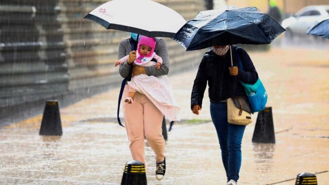 Entidades en donde habrá lluvias y frío