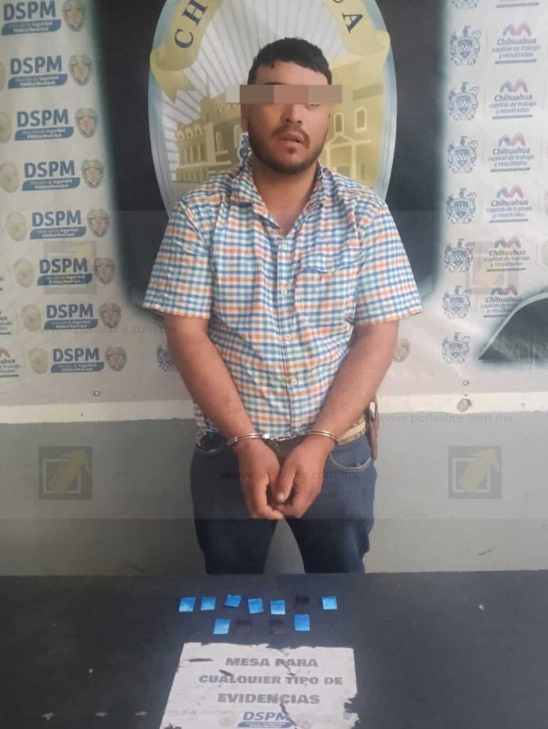 Detienen a hombre con presunta cocaína en Vista Cerro Grande