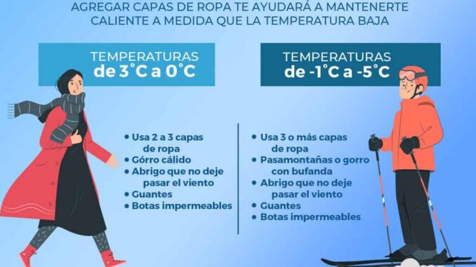 Exhorta Gobierno Municipal evitar cambios bruscos de temperatura y abrigarse adecuadamente