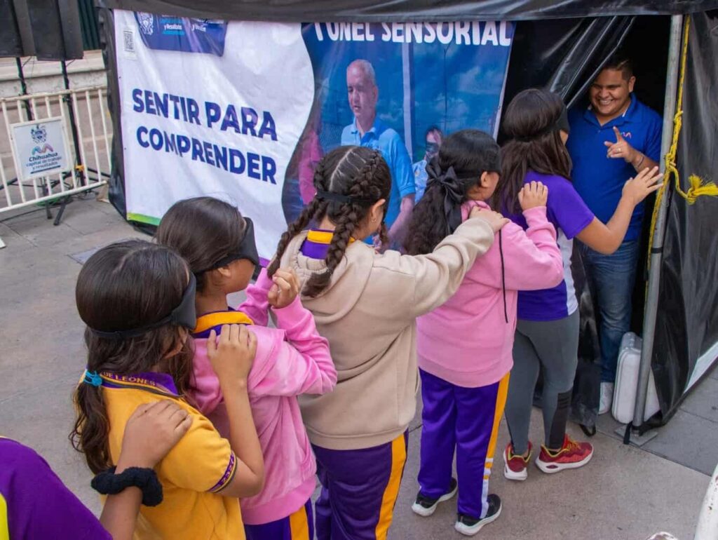 Impulsa Gobierno Municipal el túnel sensorial para fomentar la inclusión