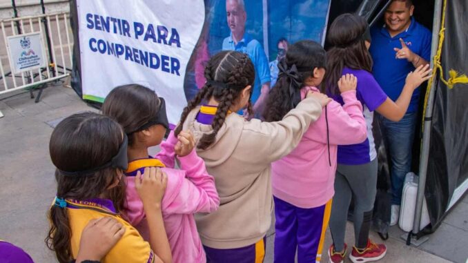 Impulsa Gobierno Municipal el túnel sensorial para fomentar la inclusión