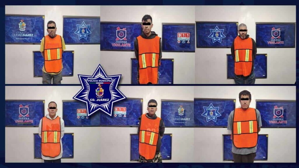 Detienen a 6 con orden de aprehensión vigente