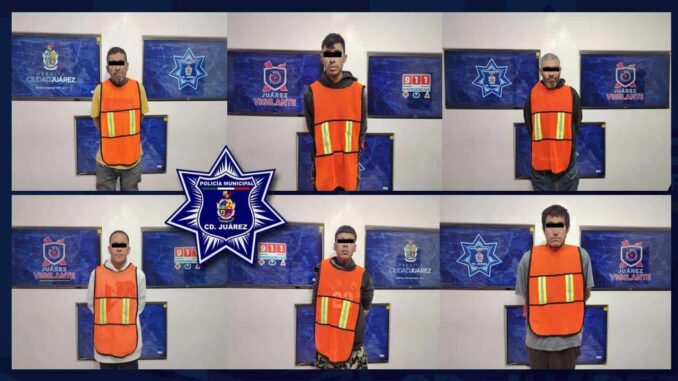 Detienen a 6 con orden de aprehensión vigente
