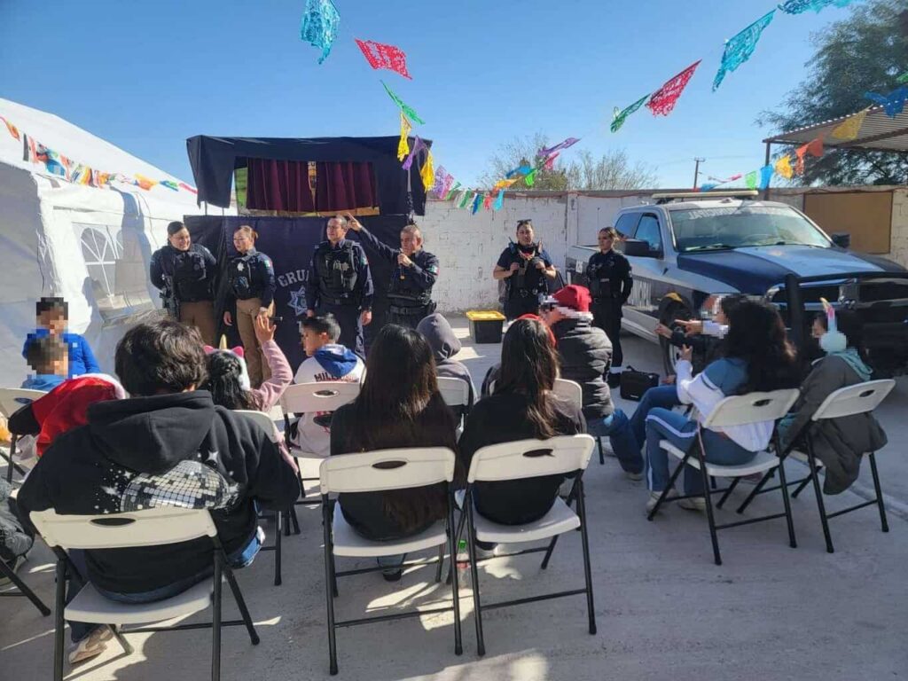 Llevan mensaje preventivo a niñas y niños de la colonia Libertad