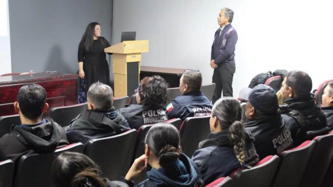 Ofrecen plática a agentes sobre llenado del Informe Policial Homologado