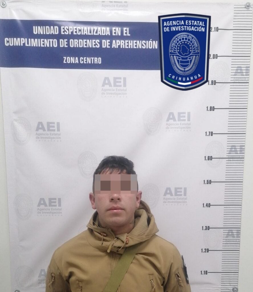 Cumplimenta AEI Zona Centro orden de aprehensión por robo agravado y secuestro exprés en la ciudad de Chihuahua