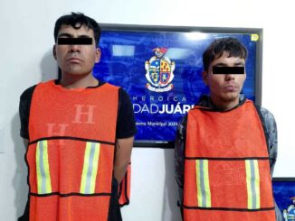 Detienen a pareja acusada de robar una Silverado en Parajes del Sur