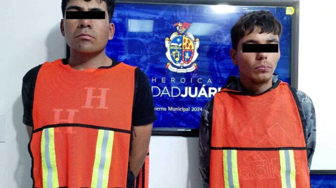 Detienen a pareja acusada de robar una Silverado en Parajes del Sur