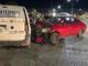 Tres lesionados tras fuerte choque en avenida Romanzza