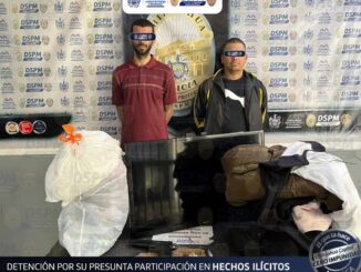 Agentes de la DSPM detienen a dos con cristal y objetos probablemente robados
