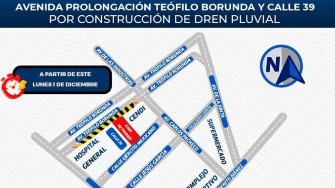 Alerta vial! Por construcción de dren pluvial reducirán circulación en calle 39 en Barrio el Bajo