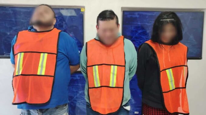 Detienen a tres en posesión de cocaína