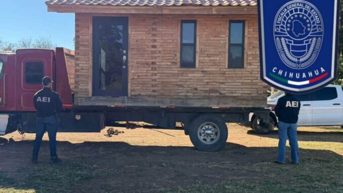 Realiza FGE cateo y recupera una cabaña móvil robada en Parral