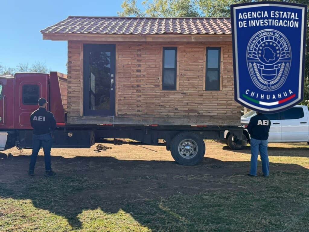 Realiza FGE cateo y recupera una cabaña móvil robada en Parral