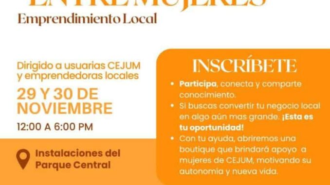 El CEJUM invita a participar en un emprendimiento local “Entre mujeres”