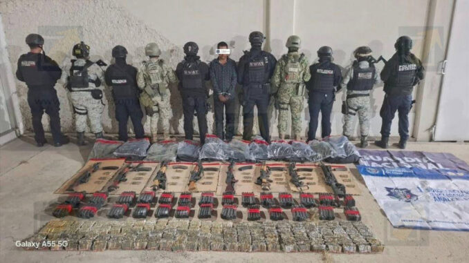 En Guachochi capturan a un hombre con arsenal y más de 6 mil balas