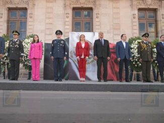Encabeza Maru Campos desfile conmemorativo por el 115 Aniversario del Inicio de la Revolución Mexicana