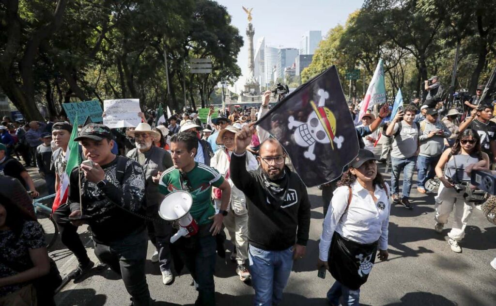 Segunda marcha de la Generación Z transcurrió en paz y con escasa afluencia