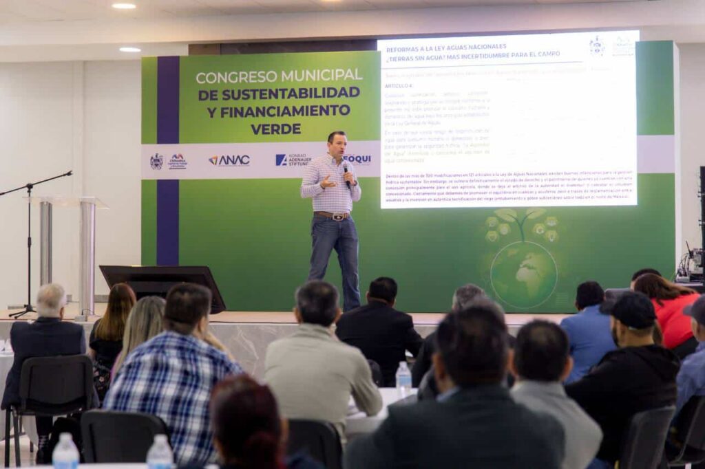 Presentó Marco Bonilla avances, retos y financiamiento en temas de agua en Congreso Municipal de Sustentabilidad y Financiamiento Verde