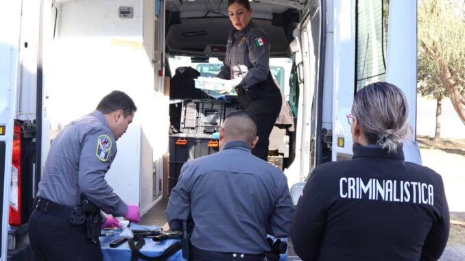 Refuerzan protección a comercios contra el robo fardero con apoyo de la Unidad de Criminalística