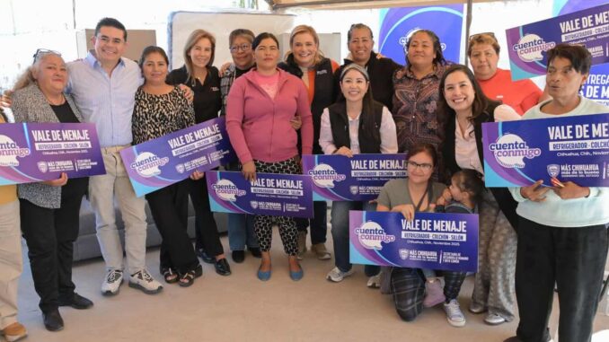 Maru Campos apoya a madres de familia afectadas por lluvias en la capital