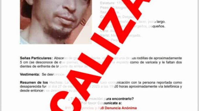 Localiza Fiscalía a hombre con reporte de ausencia en Chihuahua