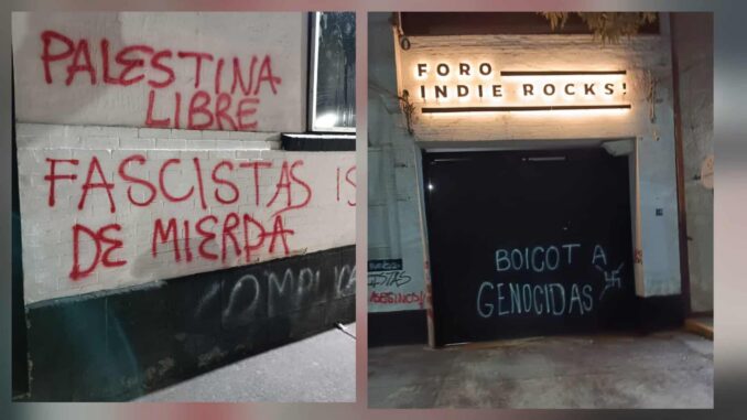 Embajada de Israel condena uso de símbolos nazis en protesta durante concierto en CDMX