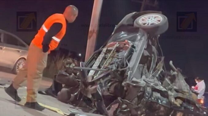 Dos jóvenes pierden la vida en fatal accidente sobre la carretera a Juárez