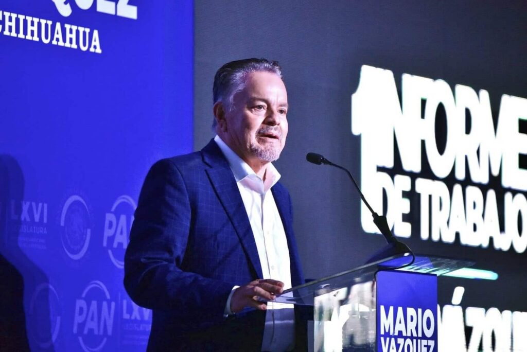 Mario Vázquez refuerza agenda por Chihuahua en su Primer Informe ante miles de ciudadanos