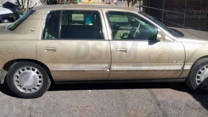 Recuperan agentes de la DSPM un Cadillac con reporte de robo