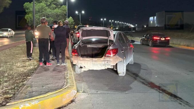 Choque con lesionado en Vialidad Sacramento y Callejón Calera