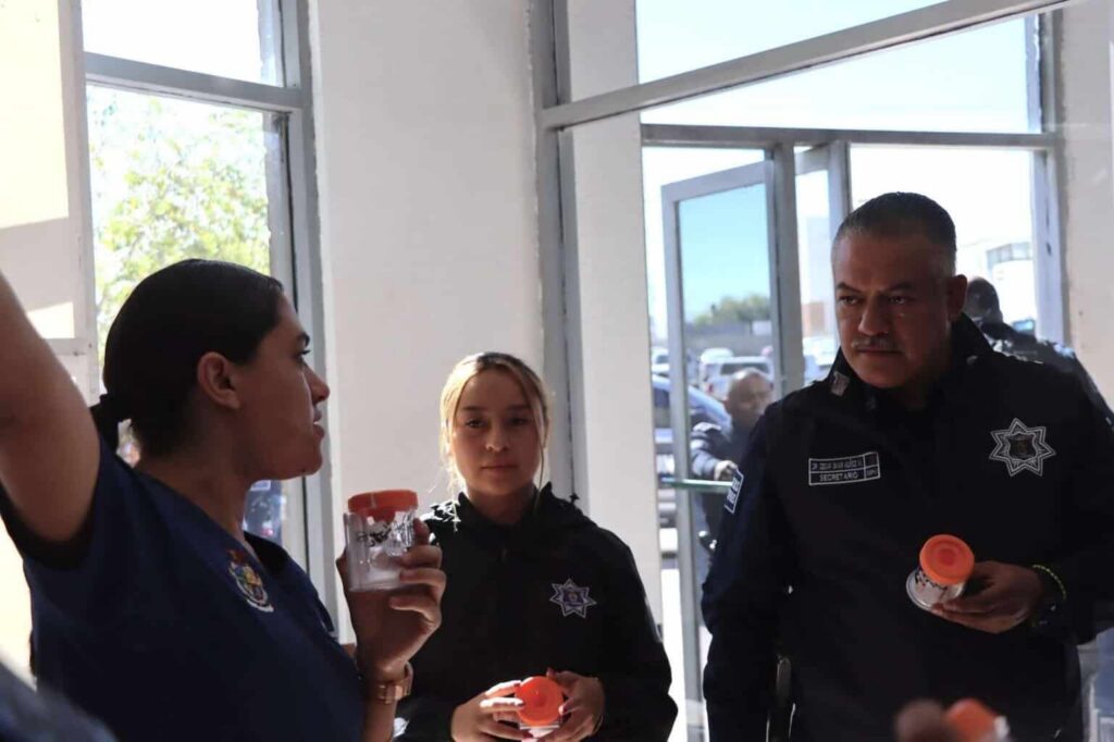 Encabeza secretario operativo de exámenes antidoping en la Policía Municipal