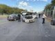 Choque entre dos camionetas provoca caos vial en La Cantera