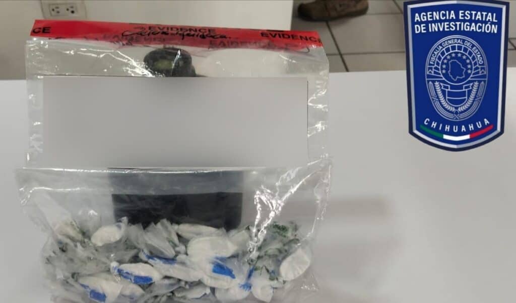 Detiene Célula BOI a mujer con más de 40 dosis de cocaína en Guachochi