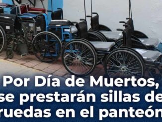 Prestará Municipio sillas de ruedas a visitantes en Panteón 1 por celebración del Día de Muertos