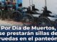 Prestará Municipio sillas de ruedas a visitantes en Panteón 1 por celebración del Día de Muertos
