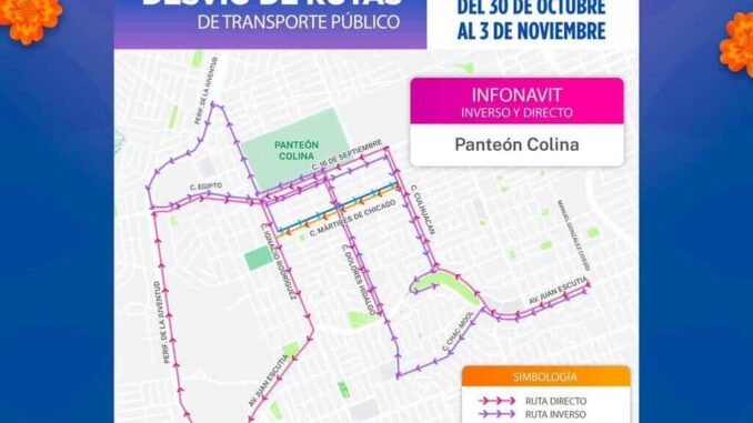 Anuncian modificaciones en rutas de autobús por Feria del Hueso 2025
