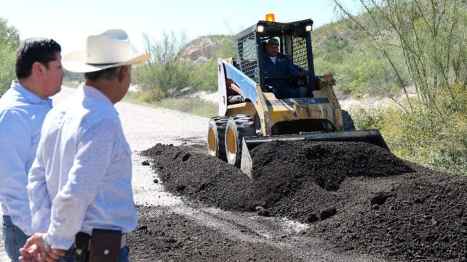 Arranca la pavimentación del tramo Gato Negro – Ojo Caliente en Camargo