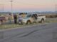 Volcadura de pickup en la carretera Chihuahua–Juárez; estalla una llanta 
