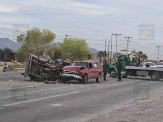 Otro accidente deja un hombre lesionado en carretera Aldama a Chihuahua