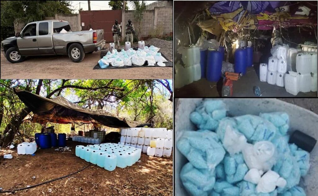 Defensa inhabilita narcolaboratorio y decomisa drogas en Culiacán