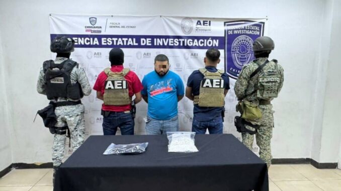 Detiene AEI en flagrancia a presunto narcomenudista en la colonia Infonavit Tecnológico