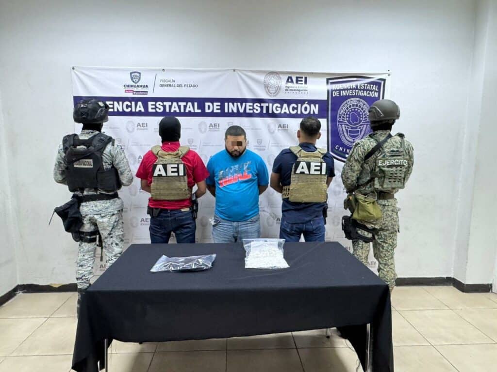 Detiene AEI en flagrancia a presunto narcomenudista en la colonia Infonavit Tecnológico