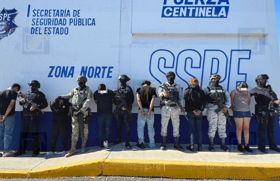 Caen 6 integrantes de grupo delictivo en NCG; portaban arsenal y vehículo robado