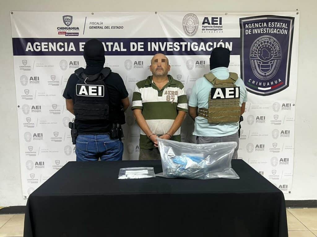 Detiene la AEI a hombre en posesión de cocaína y marihuana en la colonia Hacienda de las Torres