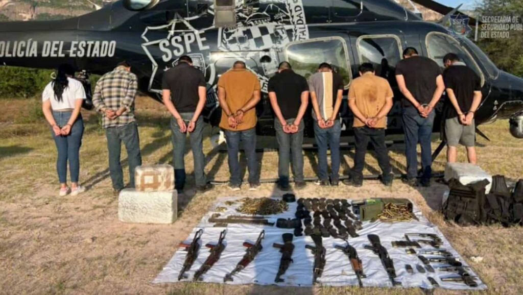 Prisión preventiva a detenidos en Moris con armas, cartuchos y droga